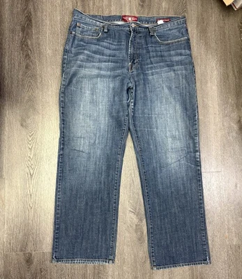LUCKY Jeans Men 38x32 (36/32 tag) 181 Relaxed Straight Med Wash Whisker Hi-Rise - Image 1 of 4