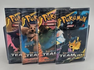 Pokemon: Sonne & Mond - Team Up Booster Packs ART SET (4 Packs) - Bild 1 von 1