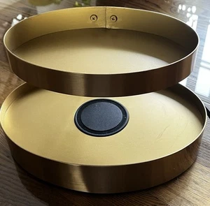 Ballard Designs Brushed Gold Metal Murray USB Wireless Charging Organizer - Picture 1 of 7