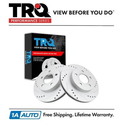 Juego de rotores de freno trasero TRQ para Chevrolet Camaro Pontiac Firebird 1993-1997 Foto 1 de 4