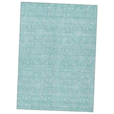  Alfombra Chantille ACN703 Aqua 3' x 5' interior exterior, fácil limpieza, máquina  Foto 1 de 4