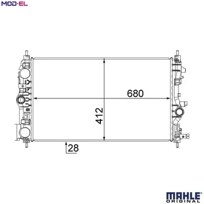 RADIATOR ENGINE COOLING CR 1782 000S FOR VAUXHALL ZAFIRA/Mk/III INSIGNIA  OPEL - Image 1 of 4
