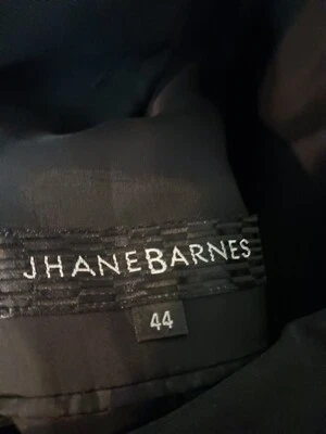 Abrigo deportivo 100 % seda Jhane Barnes negro (excelente estado) 44R Foto 1 de 4