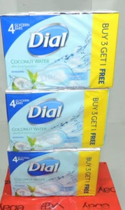 Dial Glycerin Coconut Water | 12 Bars Total | Ultra Fresh Hydrating | 4oz Each - Bild 1 von 9