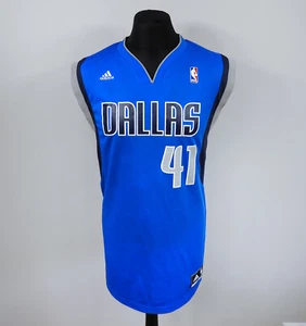 Dallas Mavericks Adidas No.41 Nowitzki Shirt Camisa NBA Trikot Gr. L - Bild 1 von 9