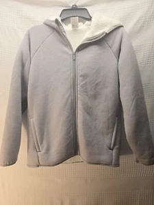 All In Motion Fleece Sherpa Jacket Size 14 Unisex Gray - Picture 1 of 7