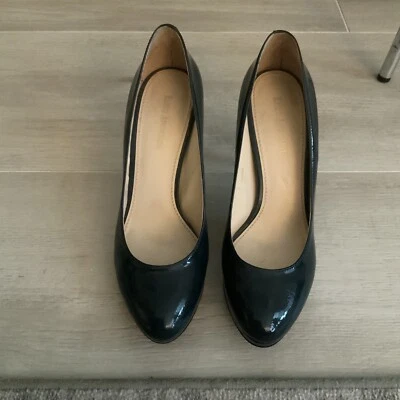 Enzo Angiolini Mujer’s Azul Marino Charol Plataforma Tacones Altos 8 1/2 Foto 1 de 4