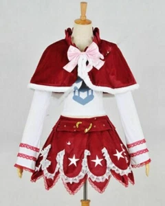 Cosplay Cos Perona Suit Red Costume Uniform Shawl Skirt Dress Clothing - Picture 1 of 6