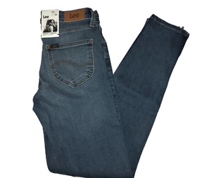 Women's Lee Scarlett Skinny Cropped Jeans Size W25 L33 L30CHAZV NWT - Picture 1 of 3