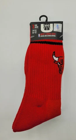 UNK NBA Chicago Bulls 3 Pair Crew Socks Cover