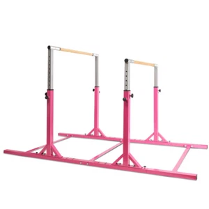 Kids Gymnastics Parallel Bars Double Horizontal Home Adjustable Width & Height - Picture 1 of 6