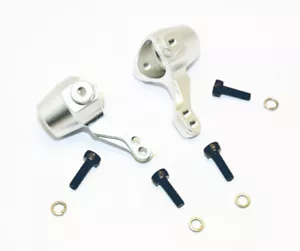 For HPI KEN BLOCK WR8 FLUX BULLET3.0 MT ST 101208 Front Knuckle Arm - 1PR Silver - Picture 1 of 3