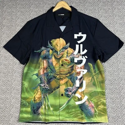 Wolverine Men's Small Marvel Short Sleeve Woven Top Black MCU XMen - Image 1 of 4