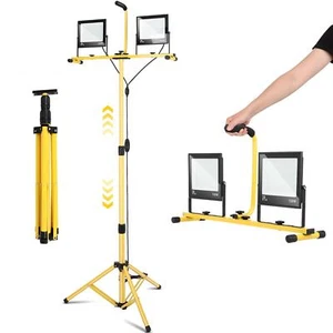 30000 Lumen LED Work Lights with Adjustable Stand, Portable 2 Head Work Light - Picture 1 of 7