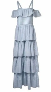 Victoria's Secret DREAM ANGELS Wild at Heart RuffleTiered Boho MAXI DRESS M NWT - Picture 1 of 4