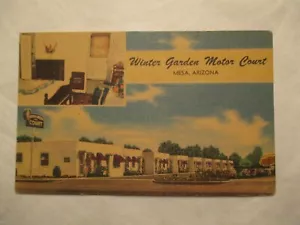 Mesa Arizona Postkarte Winter Garden Motor Court AZ - Bild 1 von 2
