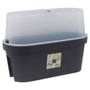 Large Outdoor Planter Greenhouse Propagator Garden Patio Flower Pot Herbs Black - Picture 1 of 5