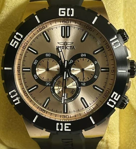 Invicta 19198 Pro Diver Collection Rose Gold / Black Rubber Chronograph Watch.. - Picture 1 of 10