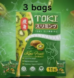 TOKI CANDY 15 piezas 3 bolsas sabor kiwi QUEMAR GRASAS de JAPÓN Envío Gratis - Imagen 1 de 5