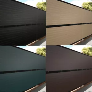 3'/4'/5'/6'x50' Fence Privacy Screen, Backyard Shade Mesh Tarp Garden Windscreen - Picture 1 of 43