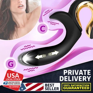 Multispeed Thrusting G-Spot Clit Vibrator Dildo Massager Adult Sex Toy For Women - Picture 1 of 10