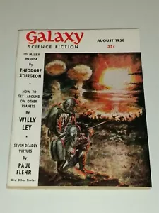 GALAXY SCIENCE MAGAZINE AOÛT 1958 PULP de science-fiction - Photo 1/3