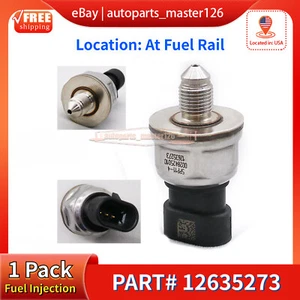 For Cadillac ATS 2013-15 3.6L Fuel Injection 12635273 Fuel Rail Pressure Sensor - Picture 1 of 6
