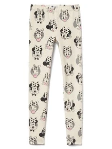 Gap Kids Disney Minnie Mouse Daisy Duck Beige Leggings L 10 XL 12 $30 NWT - Picture 1 of 3
