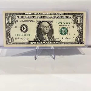 Series 2001 $1 Dollar Bill Star Short Print Run (320K Print) US Paper Currency - Picture 1 of 2