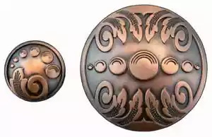 Jeremiah Watt Vintage Concho Cobre Antiguo - Imagen 1 de 3