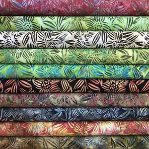Bali Batiks Brush Design 100% Cotton Fabric FQ Crafting Quilting Patchwork - Picture 1 of 21