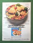 Vintage 1970S Magazine Ad Van De Kamps Batter Dipped Fish Frozen Food Kitchen