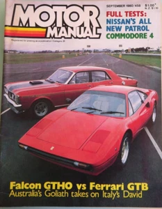 Ferrari 308 vs Ford GTHO 1980 Australia Original Magazine very rare - Picture 1 of 3