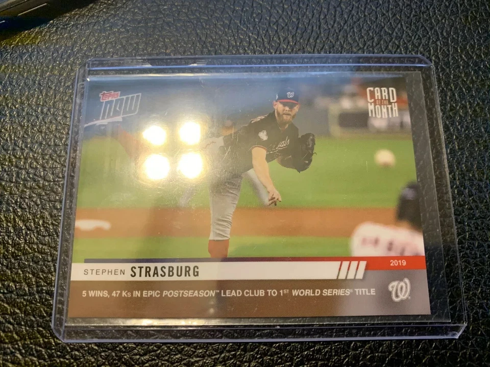 Stephen Strasburg 2019 TOPPS NOW CARD OF THE MONTH SP October COTM Nationals !!! - Image 1 of 1