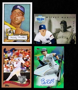 1991-2020 1952 MICKEY MANTLE PROMO UD HOLO ALBERT PUJOLS TOPPS FINEST AUTO 85/99 - Picture 1 of 2