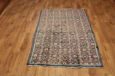 Traditional Vintage Wool 193cmX105cm Oriental Rug Handmade Carpet Rugs  - Image 1 of 4