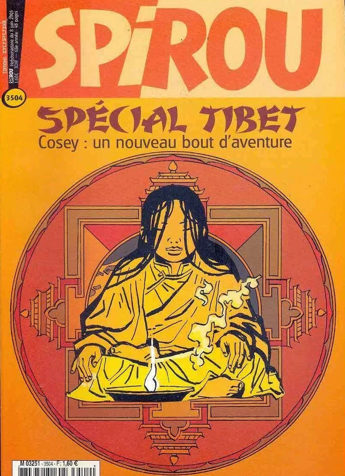 Spirou N° 3504 spécial Tibet 8 juin 2005 TTBE Cosey Asie - Photo 1/1