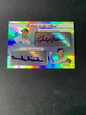 2011 TOPPS TRIBUTE TO THE STARS JOHNNY PODRES DUKE SNIDER AUTO /74