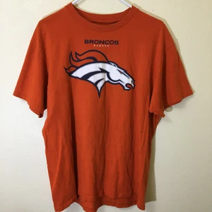 Denver Broncos NFL Mens T Shirt Size Large Short Sleeve Casual Orange - Picture 1 of 11
