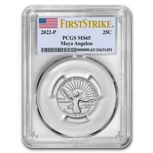 2022-P Maya Angelou American Women Quarter MS-65 PCGS (FS) - Bild 1 von 3
