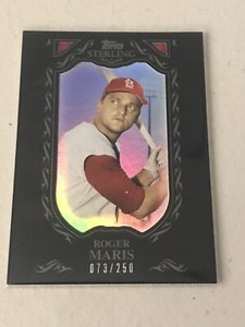 2009 TOPPS STERLING ROGER MARIS #16 #d/250 BLACK BORDER