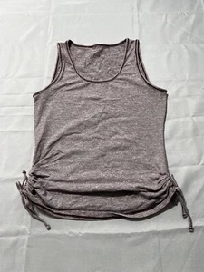 Lucy Brand Women’s Side Tie Moisture Wicking Tank Top Burgundy Size Small - Picture 1 of 6