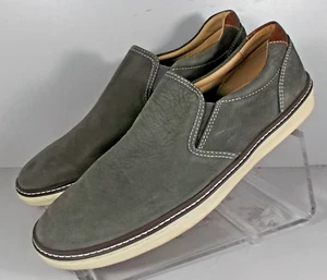 593217X SD50 COLBY MEN'S SHOES SIZE 9 M CHARCOAL NUBUCK JOHNSTON & MURPHY - Picture 1 of 6