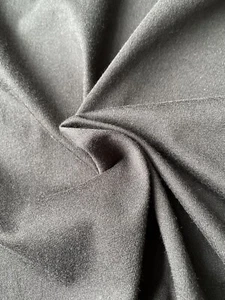 UK Made 100% Cotton Fine Black Jersey Fabric - Picture 1 of 2