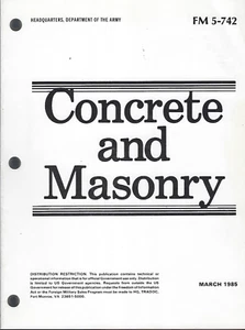 Historical book for Concrete and Masonry (For Military Engineer Use) - Picture 1 of 1