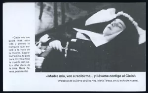 santino-holy card""S.D. TERESA GONZALEZ QUEVEDO - Bild 1 von 1