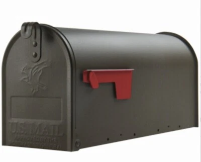 Solar Elite Bronze Galvanizado Padrão Post Mount T1 Caixa de Correio Rural E1100BZAM - Imagem 1 de 4