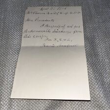 1906 Bessie Maxwell Letter Requesting Honorable Discharge McPherson Relief Corps