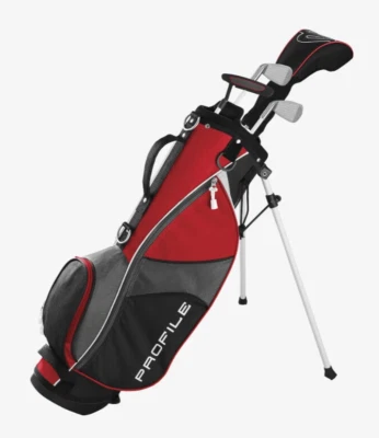 NEW Wilson PROFILE Junior Kids JGI COMPLETE SET Red Bag Small Ages 5-8 - RH - Image 1 of 3