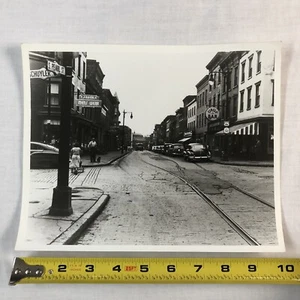 Albany NY Vintage Photograph South Pearl Street Circle Bar F.J. Eberle Men’s - Picture 1 of 8
